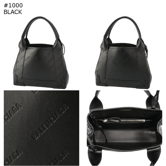 BALENCIAGA Tote Bag XS NAVY CABAS Embossed Navy Shoulder Bag - Picture 10 of 10